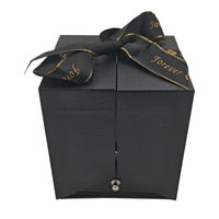Coffret Cadeau Rose Éternelle avec Collier Cœur et Tiroir à Bijoux