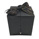 Coffret Cadeau Rose Éternelle avec Collier Cœur et Tiroir à Bijoux